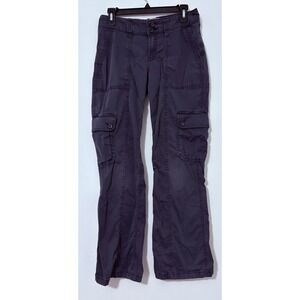 Hollister Cargo Dark Gray Jogger 6R - 28 Cargo Stretch Gorpcore Y2K Midrise Boot
